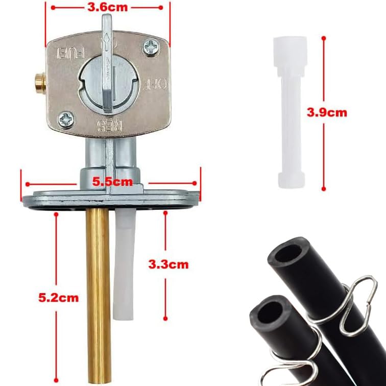 Earlyred Petcock Fuel Vavle Shutoff Tank Switch Line for Yamaha TTR 125 90 225 230 250 TTR125 TTR90 Raptor 660 PW80 Banshee Big Bear Grizzly Warrior Wolverine Moto-4 for Suzuki DRZ400 Parts Petcock - Image 4